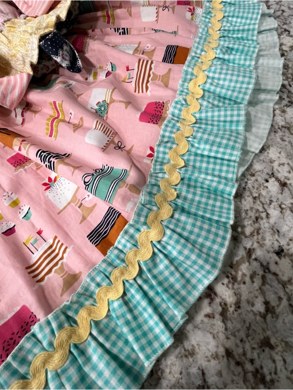 Matilda Jane platinum
Pink Cake-Print Dress with Mint Trim - Picture 6 of 7